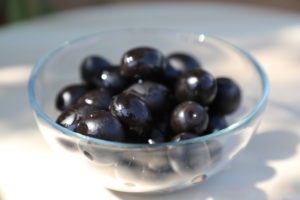Aceitunas negras olivas alabau