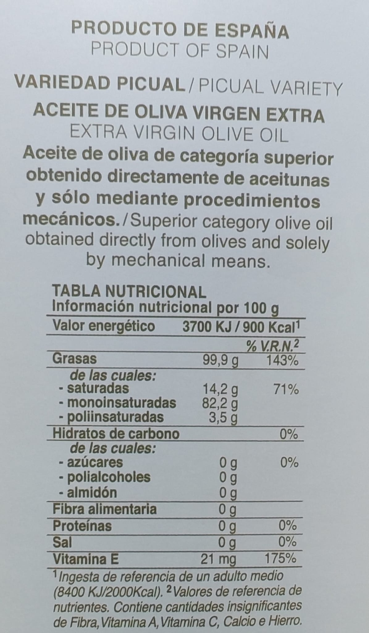 aceite de oliva